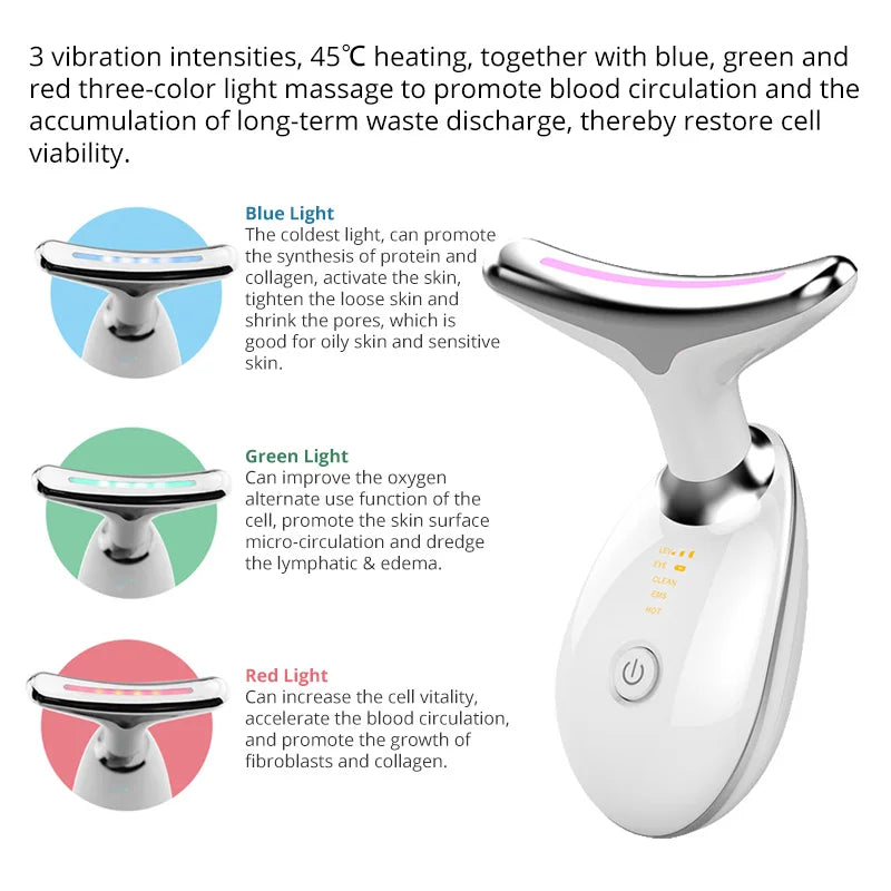 Micro-current Neck Face Massage Device